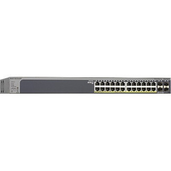 GS728TP - Netgear Standalone Smart Switch Series 24 Network 4 Expansion Slot Manageable Twisted Pair Optical Fiber Modular 3 Layer Supported 1U High R