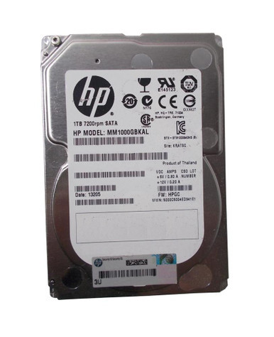 MM1000GBKAL - HP 1TB SATA 6Gb/s 7200RPM Quick Release MidLine 2.5 inch Hard Disk Drive