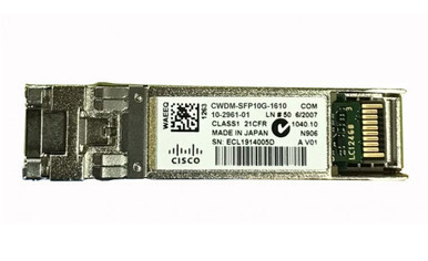 CWDM-SFP10G-1610 - Cisco 10Gb/s 10GBase-CWDM Single-mode Fibre 40km 1610nm Duplex LC Connector SFP+ Transceiver Module