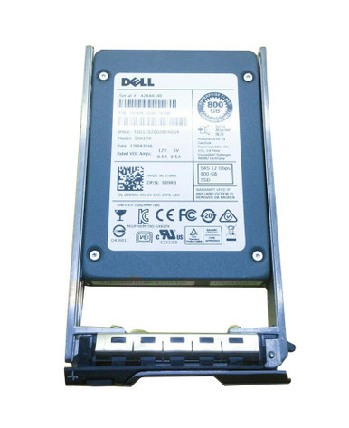 989R8 - Dell 800GB Multi Level Cell (MLC) SAS 12Gb/s 2.5 inch Solid State Drive (SSD)