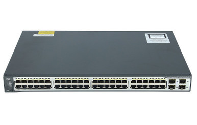 Catalyst 3750V2-48TS-S - Cisco 48-Ports 4 x SFP Layer 3 Managed Rack-mountable 1U Network Switch