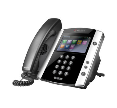 2200-44600-025 - Polycom VVX 600 16-Line Dual-Port Ethernet 4.3-inch Multi-Touch Screen Bluetooth VoIP Phone
