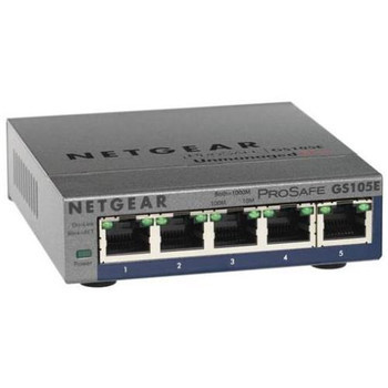 GS105E - NetGear ProSafe 5Ports 10/100/1000Mb/s RJ45 Gigabit Ethernet Desktop Switch