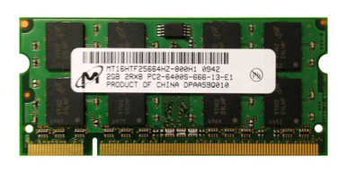 MT16HTF25664HZ-800H1 - Micron 2GB 800MHz DDR2 PC2-6400 Unbuffered non-ECC CL6 200-Pin Sodimm Memory