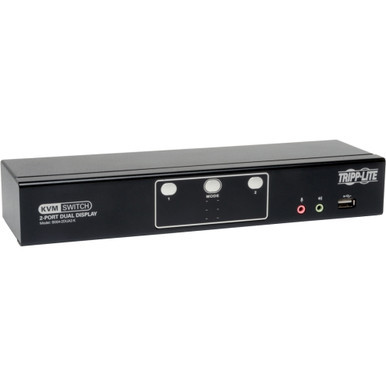 B004-2DUA2-K - Tripp Lite 2pt Dual Mon Dvi Kvm Swch Aud Usb2 Hub