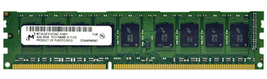 MT18JSF51272AZ-1G4D1 - Micron 4GB 1333MHz DDR3 PC3-10600 Unbuffered ECC CL9 240-Pin DIMM Dual Rank Memory