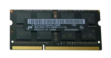 MT16JTF51264JHZ-1G6M2 - Micron 4GB 1600MHz DDR3 PC3-12800 Unbuffered non-ECC CL11 204-Pin Sodimm Dual Rank Memory