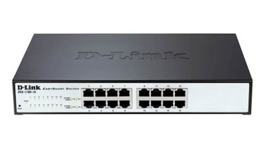 DGS-1100-16V2 - D-Link Ethernet Switch 16 Ports Manageable 2 Layer Supported Twisted Pair 1U High Rack-mountable