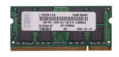 73P3850 - IBM 1GB DDR2-533MHz PC2-4200 non-ECC Unbuffered CL4 200-Pin SoDimm Memory Module