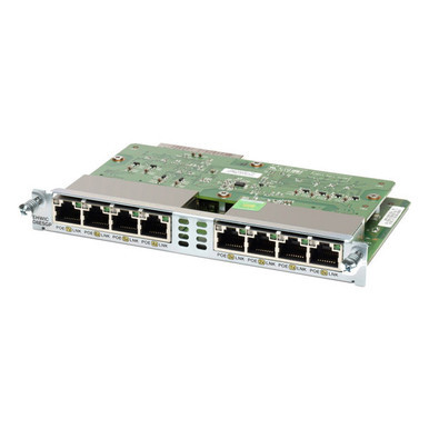 EHWICD8ESGP - Cisco 8Ports RJ-45 10/100/1000 Twisted Pair ePoE Switch