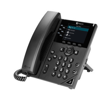 2200-48830-025 - Polycom VVX 350 6-Line Dual-Port Ethernet 3.5-inch LCD VoIP Phone