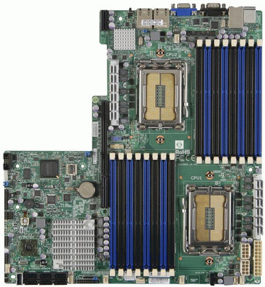 H8DGU-F - SuperMicro AMD SR5670/ SP5100 Chipset Opteron 6000 Series Processors Support Dual Socket Type G34 LGA1944 Proprietary Server Motherboard (Refurbi