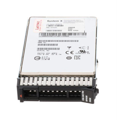 00FN379 - Lenovo Enterprise 200GB SAS 12Gb/s Hot Swap 2.5 inch Multi Level Cell (MLC) Solid State Drive (SSD)