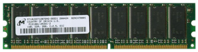 MT18VDDT12872AG-265D1 - Micron 1GB DDR-266MHz PC2100 ECC Unbuffered CL2.5 184-Pin DIMM Memory Module