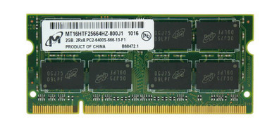 MT16HTF25664HZ-800J1 - Micron 2GB 800MHz DDR2 PC2-6400 Unbuffered non-ECC CL6 200-Pin Sodimm Memory