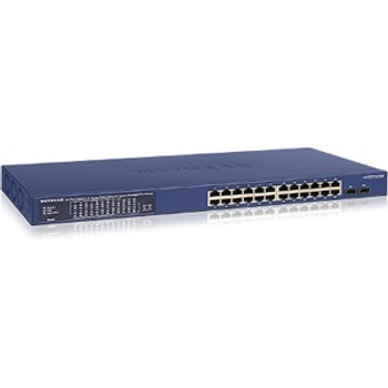 GS724TPP-100NAS - Netgear GS724TPP Ethernet Switch 24 Ports Manageable 4 Layer Supported Modular 2 SFP Slots Twisted Pair Optical Fiber R