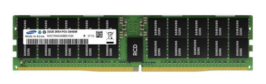 M321R4GA3BB6-CQK - Samsung 32GB 4800MHz DDR5 PC5-38400 ECC Registered CL40 288-Pin DIMM 1.1V Dual Rank Memory Module