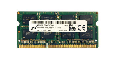 MT16KTF1G64HZ-1G6N1 - Micron 8GB 1600MHz DDR3 PC3-12800 Unbuffered non-ECC CL11 204-Pin Sodimm 1.35V Low Voltage Dual Rank Memory