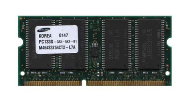 M464S3254DTS-L7A - Samsung 256MB 133MHz PC133 non-ECC Unbuffered CL3 144-Pin SDRAM SoDimm Memory Module