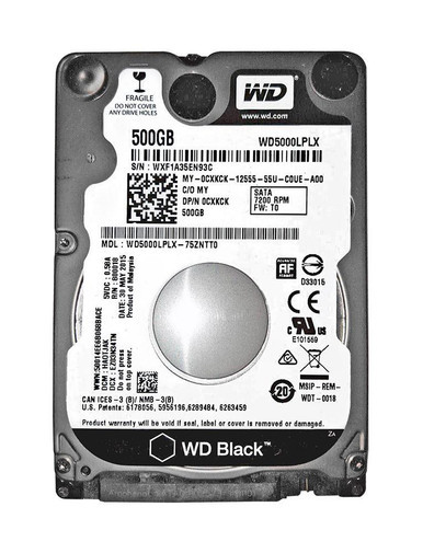 CXKCK - Dell 500GB SATA 7200RPM 2.5 inch Laptop Hard Disk Drive