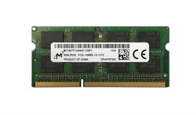 MT16KTF1G64HZ-1G9P1 - Micron 8GB 1866MHz DDR3 PC3-14900 Unbuffered non-ECC CL13 204-Pin Sodimm 1.35V Low Voltage Dual Rank Memory