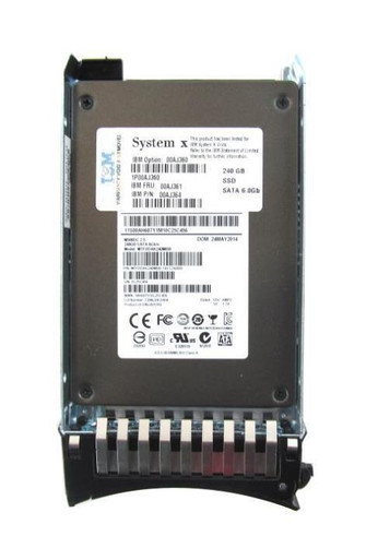 00AJ361 - IBM 240GB SATA 6Gb/s Hot Swapable 2.5 inch Multi Level Cell (MLC) Enterprise Value Solid State Drive (SSD)  for System x Server