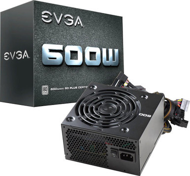 100-W1-0600-K1 - EVGA 600Watts 80+ PC Power Supply