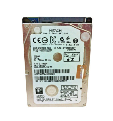 HGST 0J23505 Travelstar Z5K500 500GB SATA 3Gb/s Laptop Hard Drive