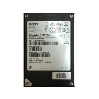 HGST SDLL1CLR-016T-CCA1 1.6TB 2.5in SAS 12Gb/s MLC Solid State Drive