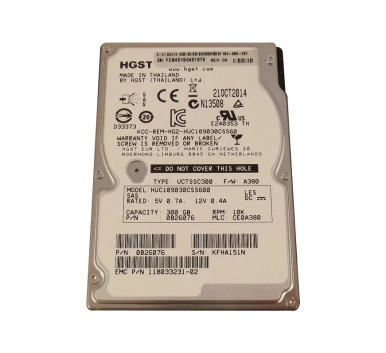 HGST 0B26076 300GB 10000RPM SAS 6Gb/s 64MB Cache 2.5-inch Hard Drive