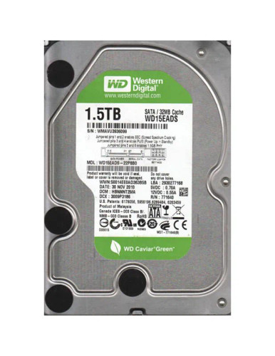 Western Digital WD15EADS-22P8B0 1.5TB 5400RPM SATA 3Gb/s 3.5-inch Hard Drive