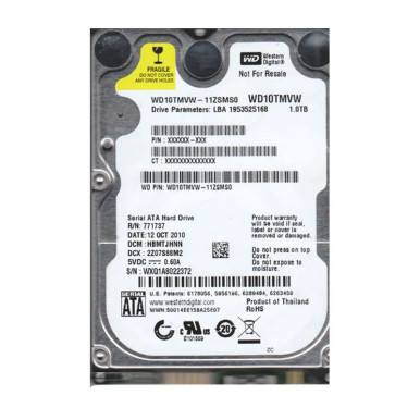 Western Digital WD10TMVW-11ZSMS0 1TB USB 3.0 External Hard Drive