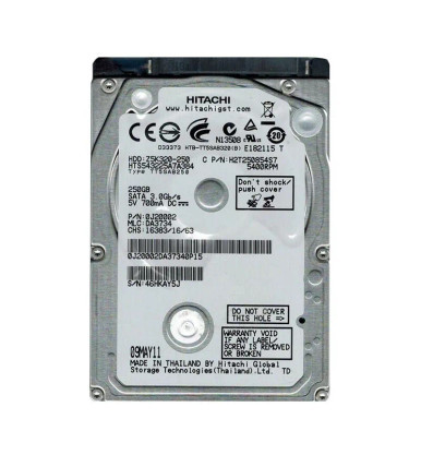 HGST 0J20002 250GB 5400RPM SATA 3Gb/s 2.5-inch Hard Drive