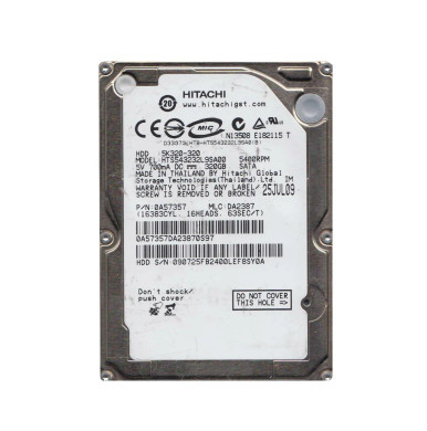 Hitachi 0A57357 320GB 5400RPM SATA 1.5Gb/s 2.5-inch Hard Drive