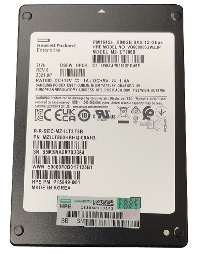 Samsung MZILT800HBHQ-00AH3 800GB SAS 12Gb/s 2.5-inch Solid State Drive