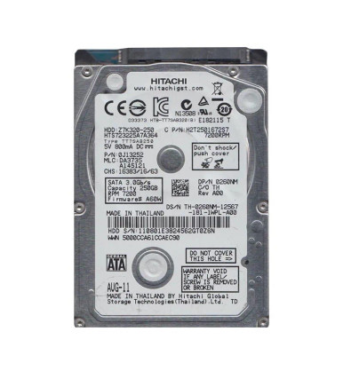 HGST 0J13252 250GB 7200RPM SATA 3Gb/s 2.5-inch Hard Drive