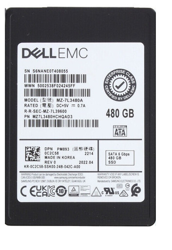 Samsung MZ7L3480HCHQAD3 480GB SATA 6Gb/s 2.5-inch Solid State Drive
