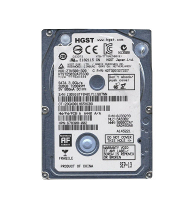 HGST 0J33233 320GB 7200RPM SATA 6Gb/s 2.5-inch Hard Drive