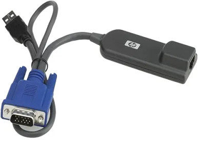 Compaq 396633-001 RJ-45 to VGA + USB KVM Interface Adapter