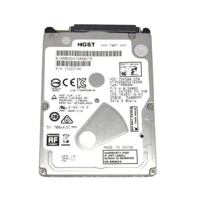 HGST 0J38062 250GB 5400RPM SATA 6Gb/s 2.5-inch Hard Drive