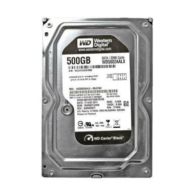 Western Digital WD50002AALX 500GB 7200RPM SATA 6Gb/s 3.5-inch Hard Drive