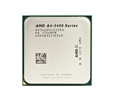 AMD AD3400OJZ22HX A4-3400 Dual-core (2 Core) 2.7GHz 1MB L2 Cache Socket FM1 Processor