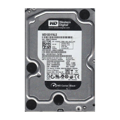 Western Digital WD1001FALS-75J7B0 Caviar Black 1TB SATA 3Gb/s Desktop Hard Drive
