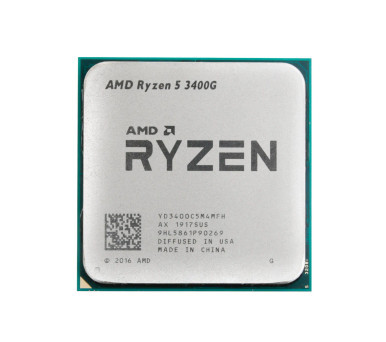 AMD YD3400C5FHBOX Ryzen 5 3400G with Radeon RX Vega 11 Graphics Quad-Core 3.7GHz Socket AM4