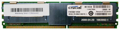 CT25672AQ667 - Crucial 2GB DDR2-667MHz PC2-5300 ECC Fully Buffered CL5 240-Pin DIMM Memory Module