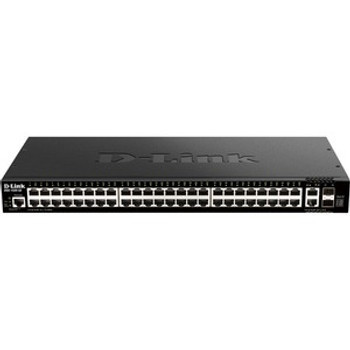 DGS-1520-52 - D-Link Layer 3 Switch 50 Ports Manageable 3 Layer Supported Modular 51.20 W Power Consumption Twisted Pair Optical Fiber 1U