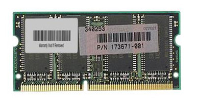 173671-001 - Compaq 256MB PC133 133MHz non-ECC Unbuffered CL3 144-Pin SoDimm Memory Module for EVO N410C