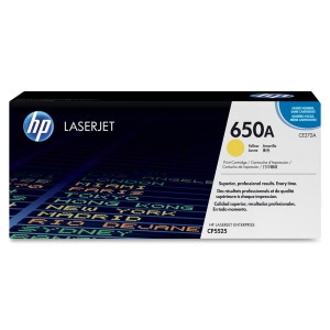 CE272A - HP 650A Yellow LaserJet Toner Cartridge