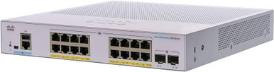 CBS350-16FP-2G-NA - Cisco 350 CBS350-16FP-2G Ethernet Switch 18 Ports Manageable 2 Layer Supported Modular 2 SFP Slots 26.68 W Power Consump