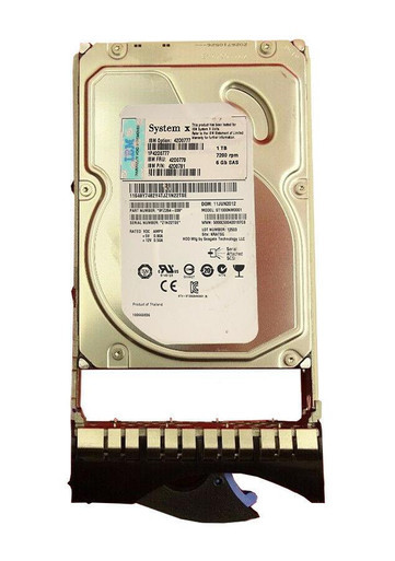 42D0777 - IBM 1TB SAS 6Gb/s 7200RPM 3.5 inch Hot Swap Hard Disk Drive with Tray